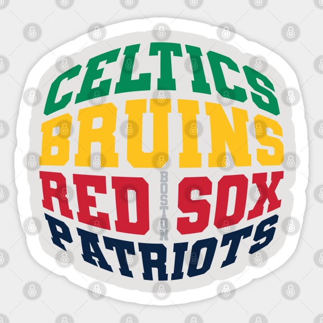 Boston Sports Sticker by Nagorniak